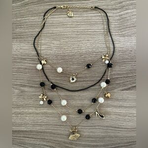 Betsey Johnson Charm Layered Necklace